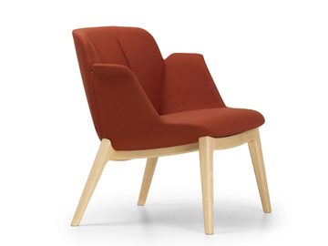 HIVE - Fabric easy chair with armrests by True Design - view 3